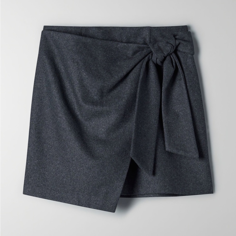 ARITZIA Wilfred CASHMERE and wool wrap skirt